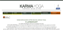 Tablet Screenshot of karma-yoga.fr